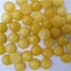 20Pcs 8mm Natural Yellow Jade Round Cab Cabochon EE97
