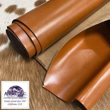 Cow Leather Saddle Tan 2/3 oz Hide  Rough Cut by the Square Foot