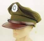 WW2 CHINESE KMT OFFICER HAT CAP MILITARY PEAKED CAP SIZE XL