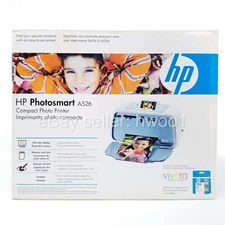 BRAND NEW: HP Photosmart A526 Photo Inkjet Printer Compact Photo Printer SEALED