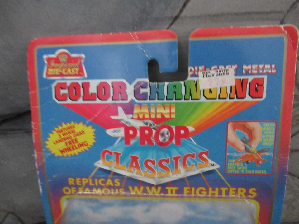 1989 Mini Prop Classics Color Change WWII Fighters NEW PLANES - Image 2 of 4