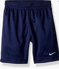 Adidas Boys Size 7 Navy Blue Mesh Athletic Shorts