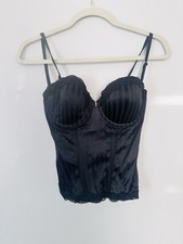 Brand Satin indulgence Beautiful Black Satin Corset Size 34C