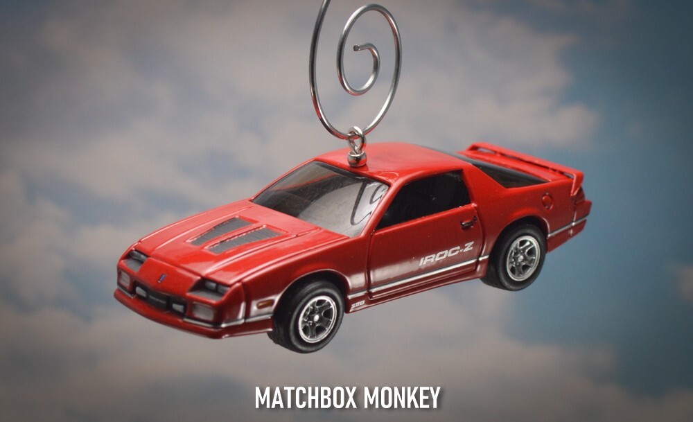 Custom Red 1989 Camaro Z28 IROC Z Chevy Christmas Ornament Adorno