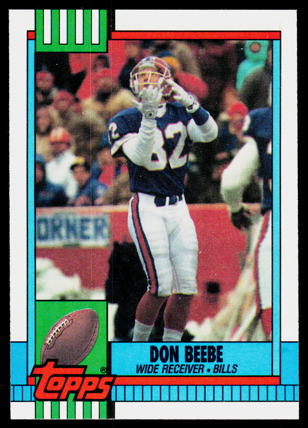 Don Beebe, 1990 Topps, #200, Buffalo Bills,