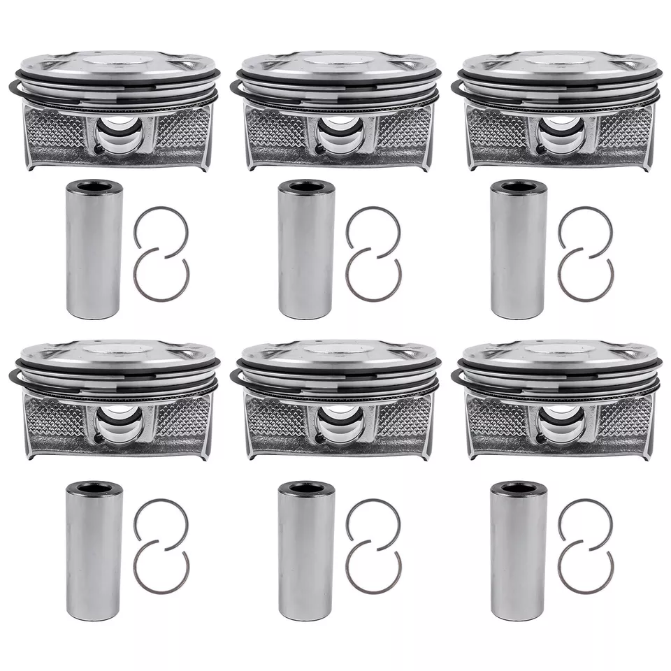 6PCS Pistons Kit For 2011-2018 Jeep VW Chrysler Dodge RAM 1500 3.6L V6 5184347AG Foto 2 de 4