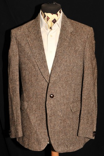 Austin Reed Light Brown Herringbone 