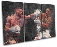 Boxing Grunge Taylor Prograis Sports TREBLE CANVAS WALL ART Picture Print