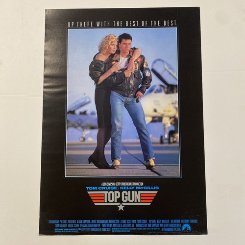 1986 TOP GUN ROLLED ORIGINAL PROMO POSTER 17x24 RARE MINI SHEET GIVEAWAY CRUISE