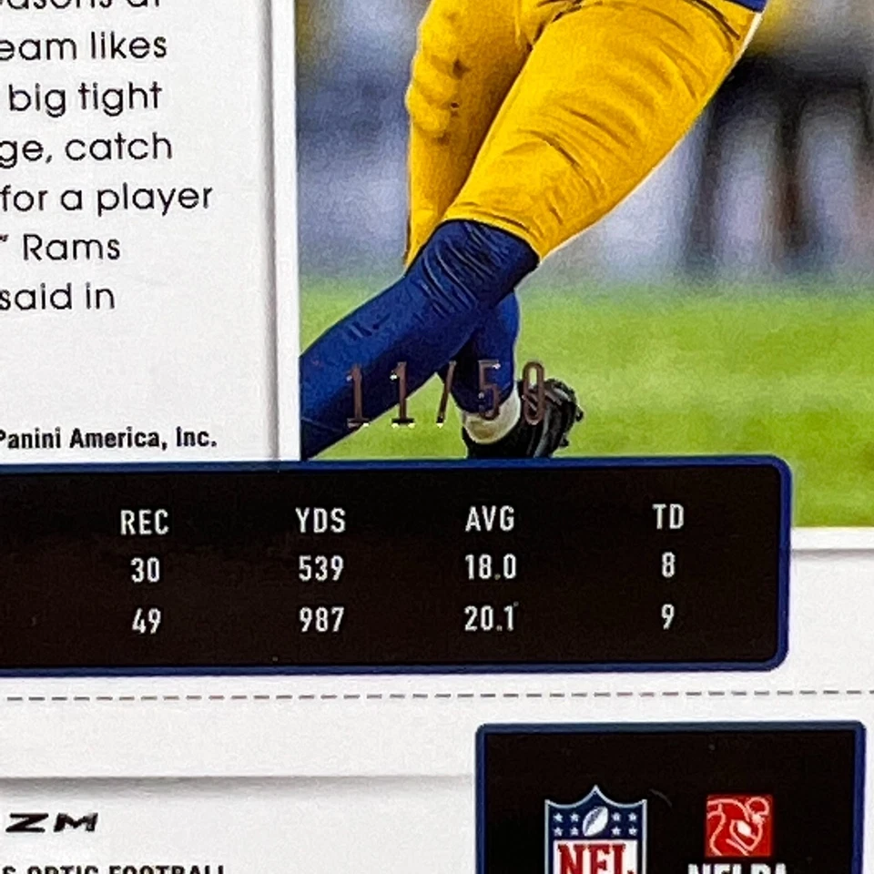 2021 Panini Contenders Optic Jacob Harris #138 Orange Prizm Rookie Auto RC /50 - Image 3 of 3