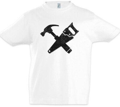 Carpenter Tools Kids Boys T-Shirt Joiner Carpentry Woodwork Cabinet Maker