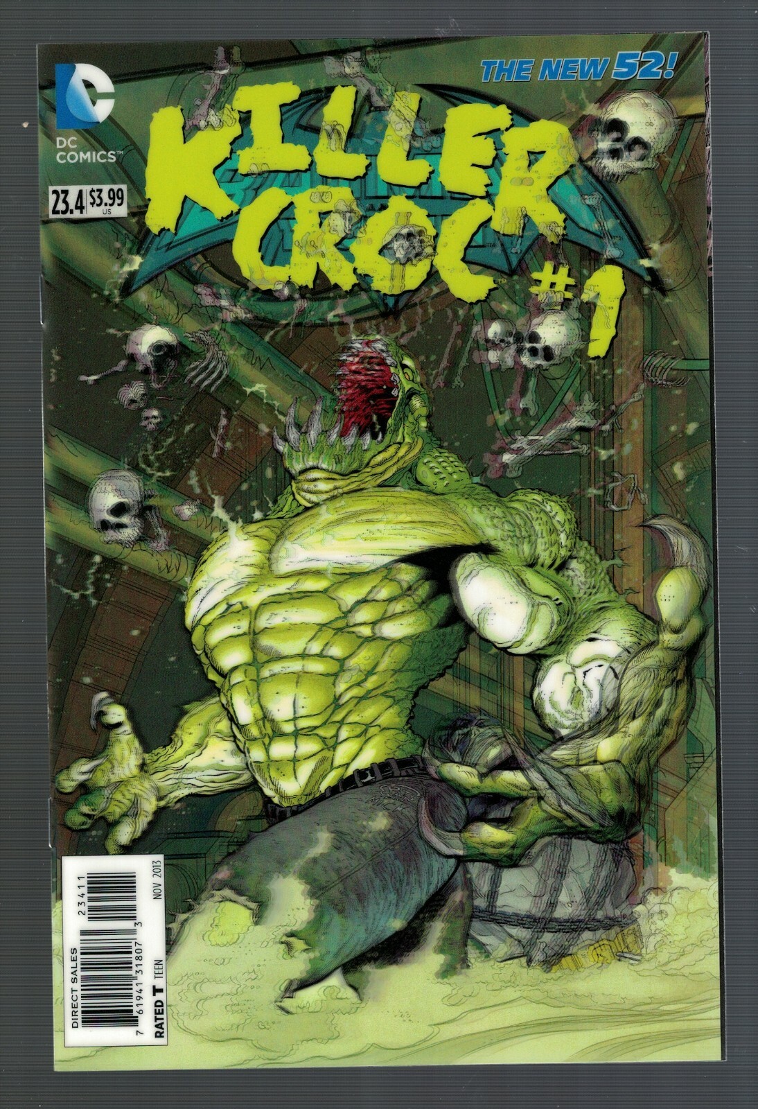 Dc Comics Killer Croc New 52 3d Lenticular Cover 23.4 justice league batman 2013