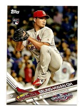 2017 Topps Opening Day Rookie Card RC #182 Seung Hwan Oh Cardinals Mint. rookie card picture