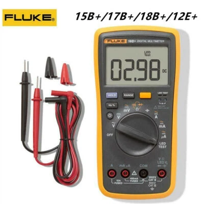 15B+/17B+/18B+/12E+ Fluke 15B Max/17B /18B+/12E+ Kapazität Digital Multimeter AC DC Voltage Current