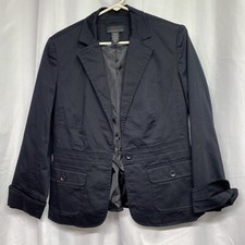 Attention Black Blazer lined sz 8