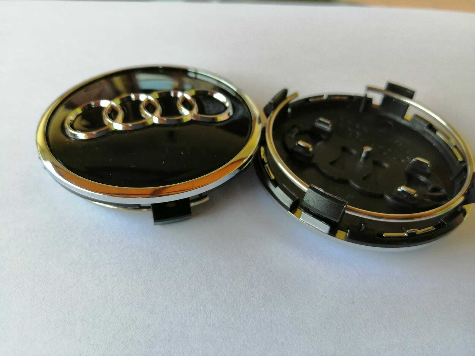 SET 4pzz Tappi Coprimozzo per Audi 60mm//57mm