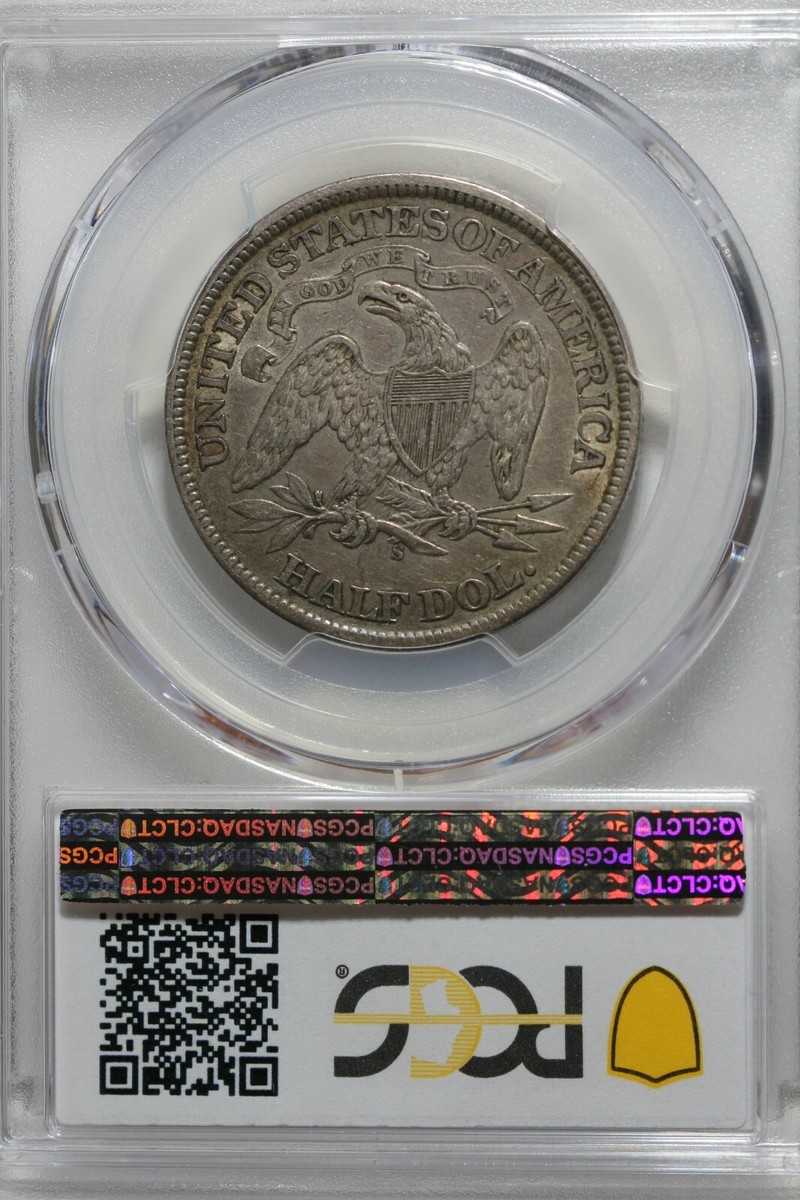 1867 S 50C PCGS XF 45 Seated Liberty Half Dollar | eBay