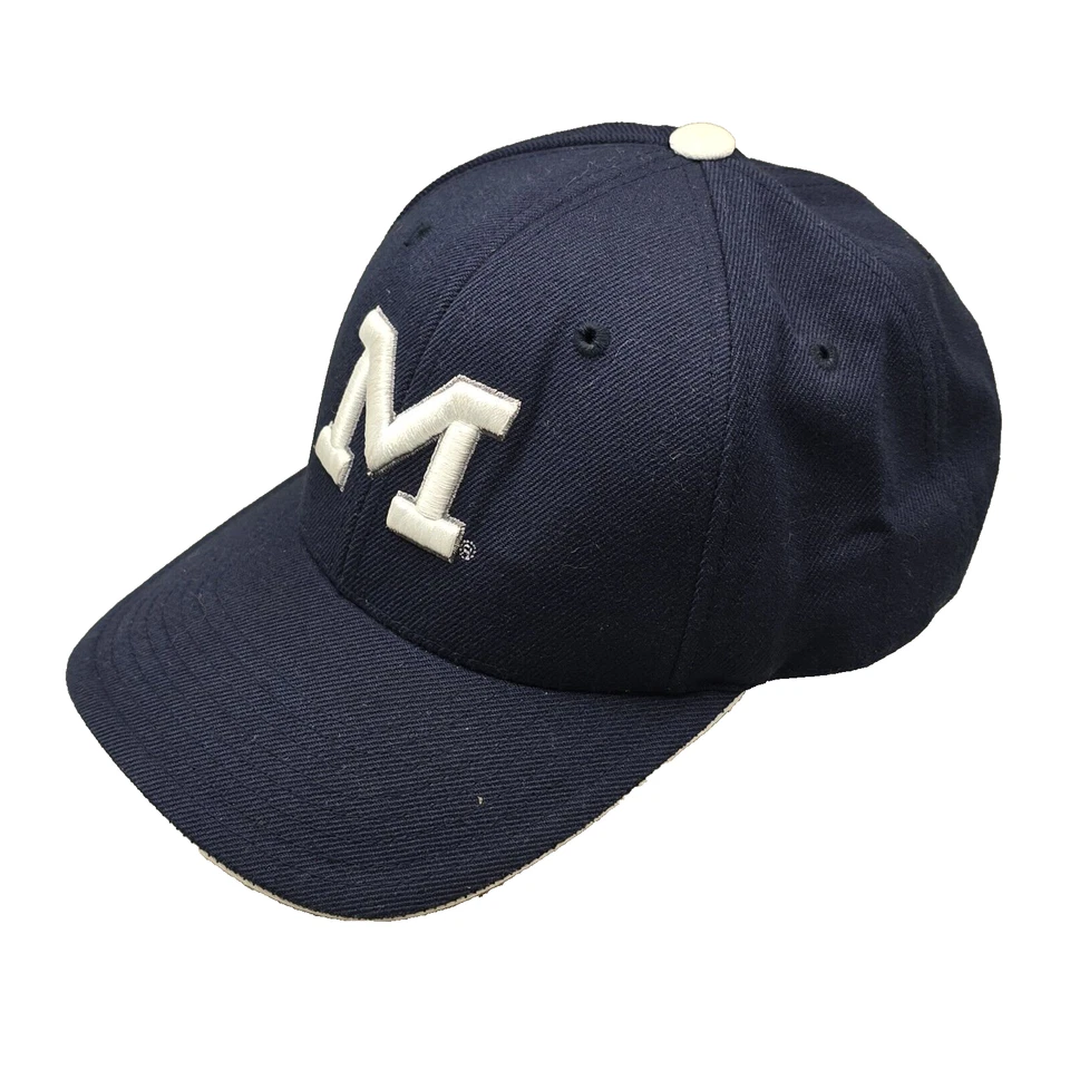 University of Michigan Hat Cap Blue adjustable UMICH Wolverines Embroidered - Image 2 of 4