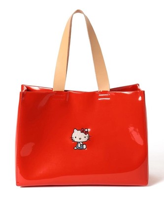 BEAMS×HELLO KITTY 50th Anniversary COUTURE Embroidery Bag Red 2405M*