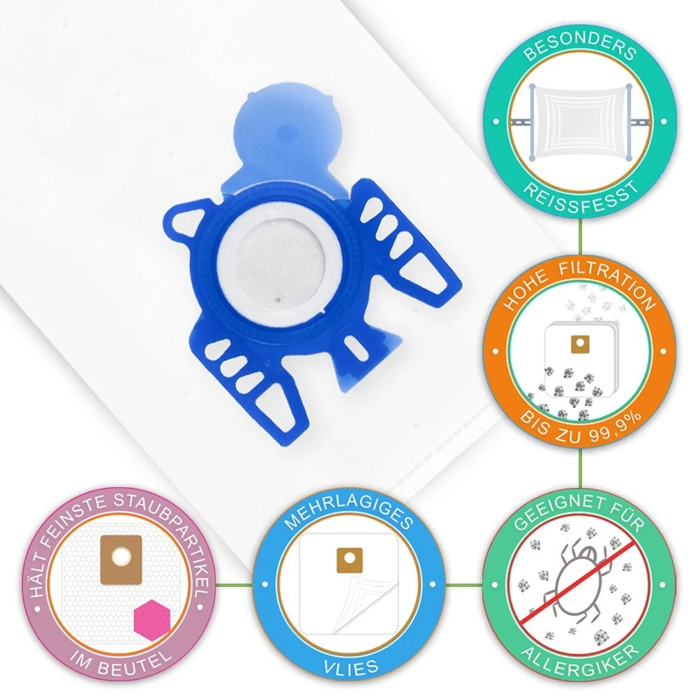 Spazzola Miele Per Aspirapolvere 10 Sacchetti 4 Filtri Allergene - Foto 10