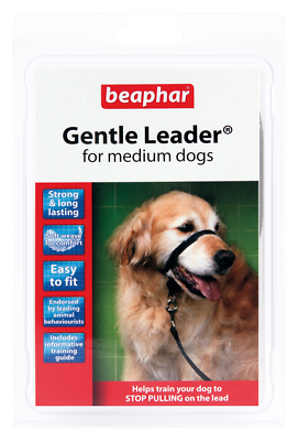Beaphar Canac Gentle Leader Black Medium DOG LEAD UK