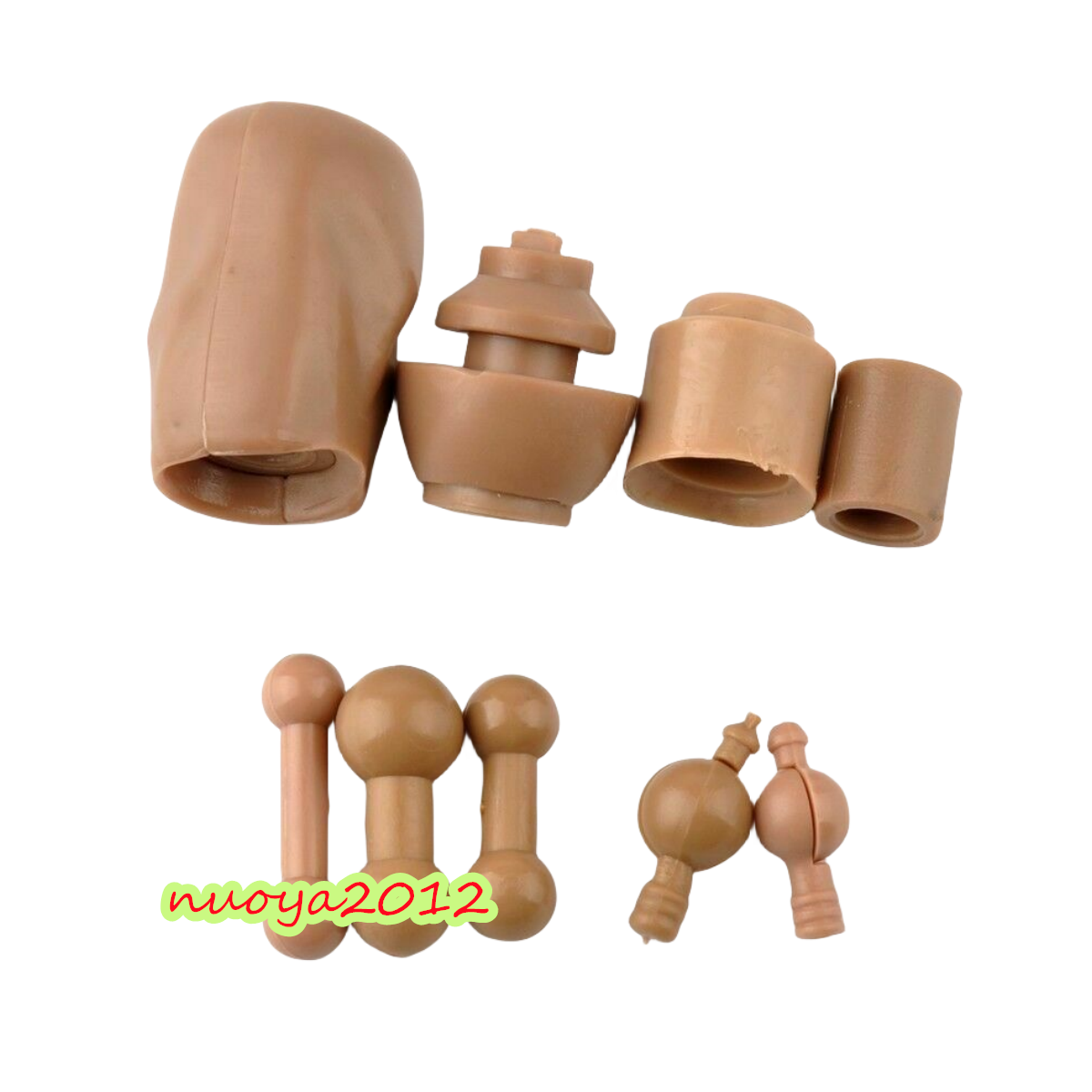 Bone in the Throat フィギュア Universal 9Pcs Neck Joint Connector Fit 1/6 Scale 12