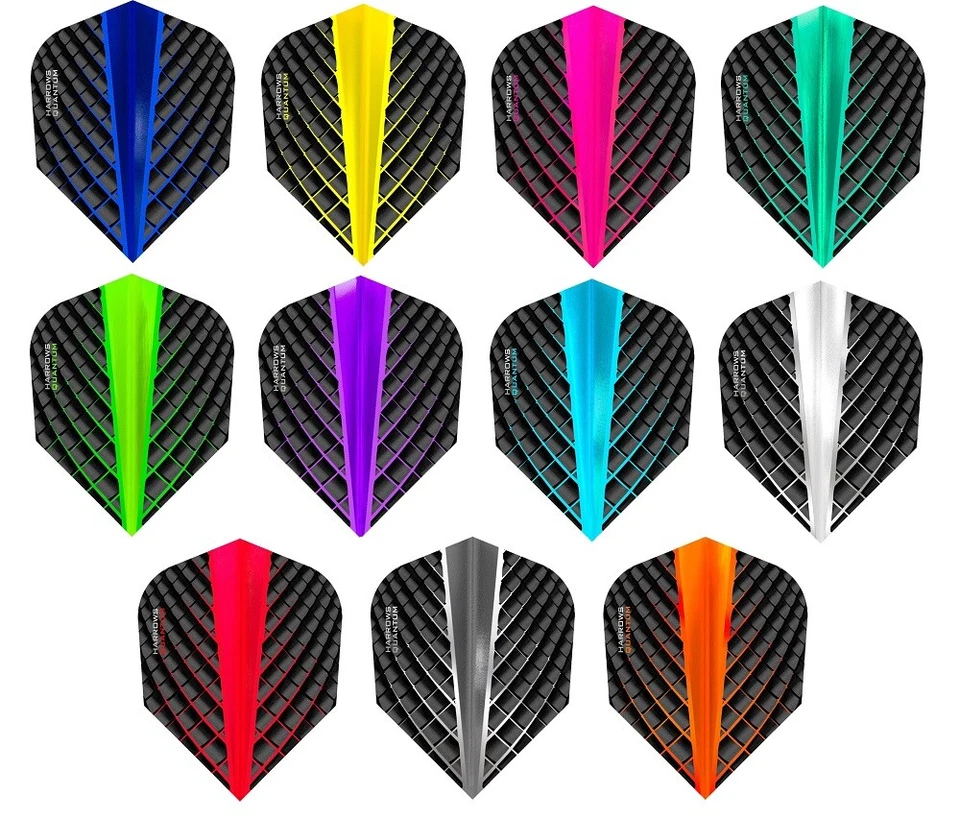 Dart 3, 6 oder 9 Stück Harrows Quantum Flights 3D Effekt - Menge, Farbe wählbar-