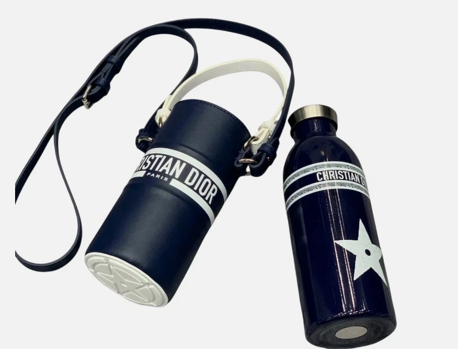 Dior Stainless Water Bottle Tumbler Blue White VIP Customer Limited Gift Novelty - Image 3 of 3