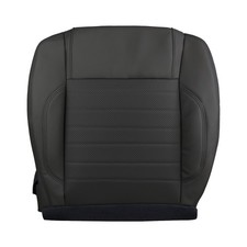For 2010-2014 Ford Mustang Base Gt Driver Bottom Seat Cover Charcoal Black 4w