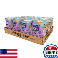 A Strong Heart 12pk 13.2oz Wet Dog Food Real Beef Cuts in Gravy Made in USA