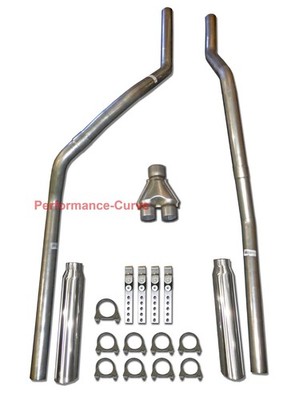 83-01 Chevrolet GMC S10 S15 Truck Mandrel Bent Performance Dual Exhaust - Y Pipe