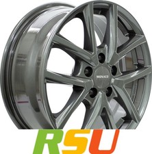 Monaco CL2 anthrazit 7x17" ET40 LK5 114.3 ML 66.1 Alufelgen 17 Zoll