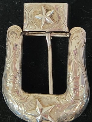 VOGT Sterling Silver Elk Creek Belt Buckle Set-62.5 Gr