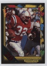 1991 Wild Card 20 Stripe Leonard Russell #76 Rookie RC 0w6. rookie card picture
