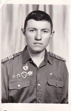 Original Portrait Photo SOVIET RUSSIAN T-62 TANK TANKER CREWMAN 1975 USSR 564