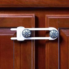 - Sliding Cabinet Locks for Baby Proofing: Child Proof Cabinet Locks - 3 Pack -