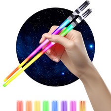LIGHTSABER CHOPSTICKS LIGHT UP STAR WARS LED Glowing Light Saber Chop Sticks ...