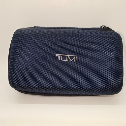 Tumi for Delta Amenity Zip Around Toiletry Kit Case Navy Blue