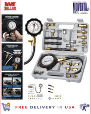 Fuel Pressure Tester Kit 0-140psi With Adapters For Cars Trucks Atvs - Gauge T Fuel Pressure Tester Kit 0-140psi With Adapters For Cars Trucks Atvs - Gauge T