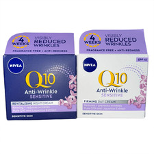NIVEA Q10 Anti-Wrinkle Sensitive Day Night Cream Duo 2x50ml