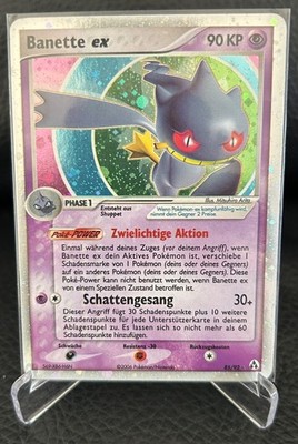1x Pokemon Karte Banette 85/92 EX Legend Maker / Deutsch