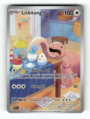 Lickitung - 180/162 - Temporal Forces - Pokemon - Illustration Rare - NM