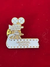 Vtg Universal Studios Hollywood Movie Camera Film Strip Soft Enamel Pin 1"