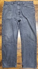 VTG 90s Levis 505 Jeans Men's 40x30 Black Denim Made In USA Orange Tab 97
