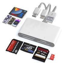 Memory Stick Pro Duo Adapter - 4 in 1 SD/TF/MS/XD Card Reader Digital White