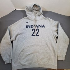 Nike Caitlin Clark Hoodie Fleece Sweatshirt Mens 2XL Gray Indiana Fever #22