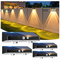 Solarlampen AußEn Wandleuchte Mit Bewegungsmelder 3 Leuchtmodi IP65 4 StüCk