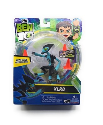 Playmates Ben 10 XLR8 Action Figure With Race Accessories Blue New
