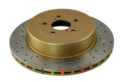 DBA 4655XS-10 4000 Series Rear Drilled & Slotted Rotor for Subaru Impreza