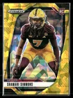 2025 Panini Prizm Draft Picks Football Gold Ice Shamari Simmons #11